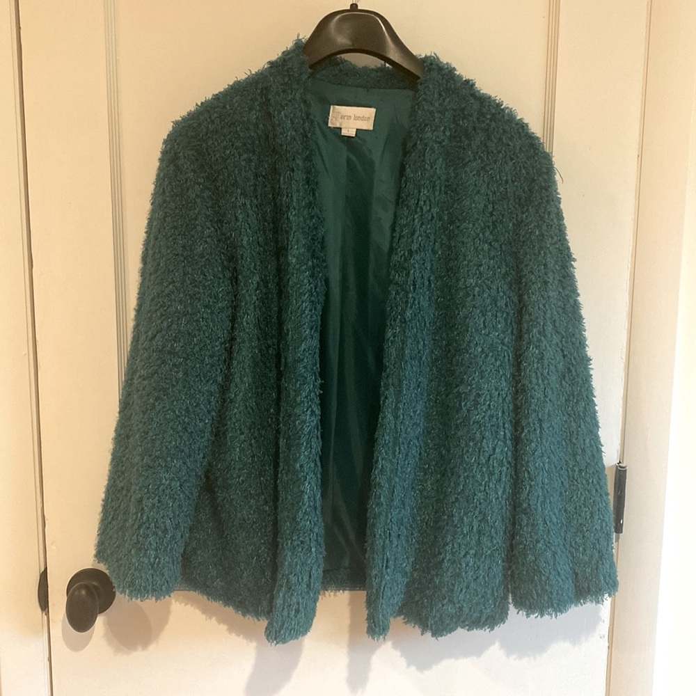 Teddy jacket waist length w/ pockets